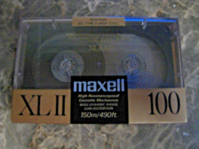 Maxell XL II 100 Cassette.XL2, CrO2. Original verschweißt.