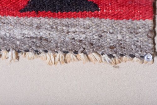 SWEET MINIATURE ANTIQUE NAVAJO TEXTILE RUG BLANKET MAT NO RESERVE !!! - Picture 6 of 11