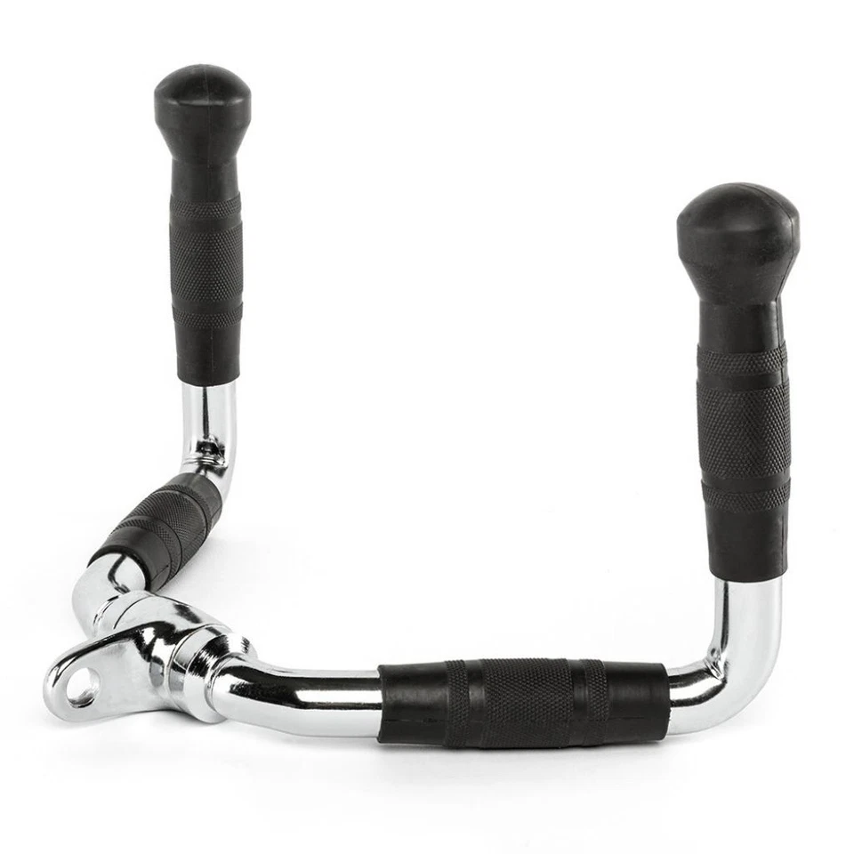 Rudergriff breit mit Ergo-Gummigriffen - für Kraftstationen / Seilzug - Bild 4 von 4