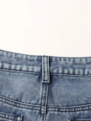 【股下68】Eaphi wave design high waist denim WAVE DESIGN HIGH WAIST DENIM
