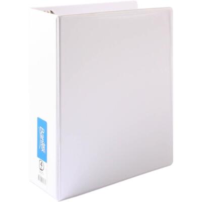 NEW 10x Bantex Insert 4 Ring Binder Folders 4D 65mm A4 White BULK