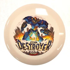 DISC GOLF INNOVA INNVISION STAR DESTROYER OS DISTANCE DRIVER 173-5g WHITE