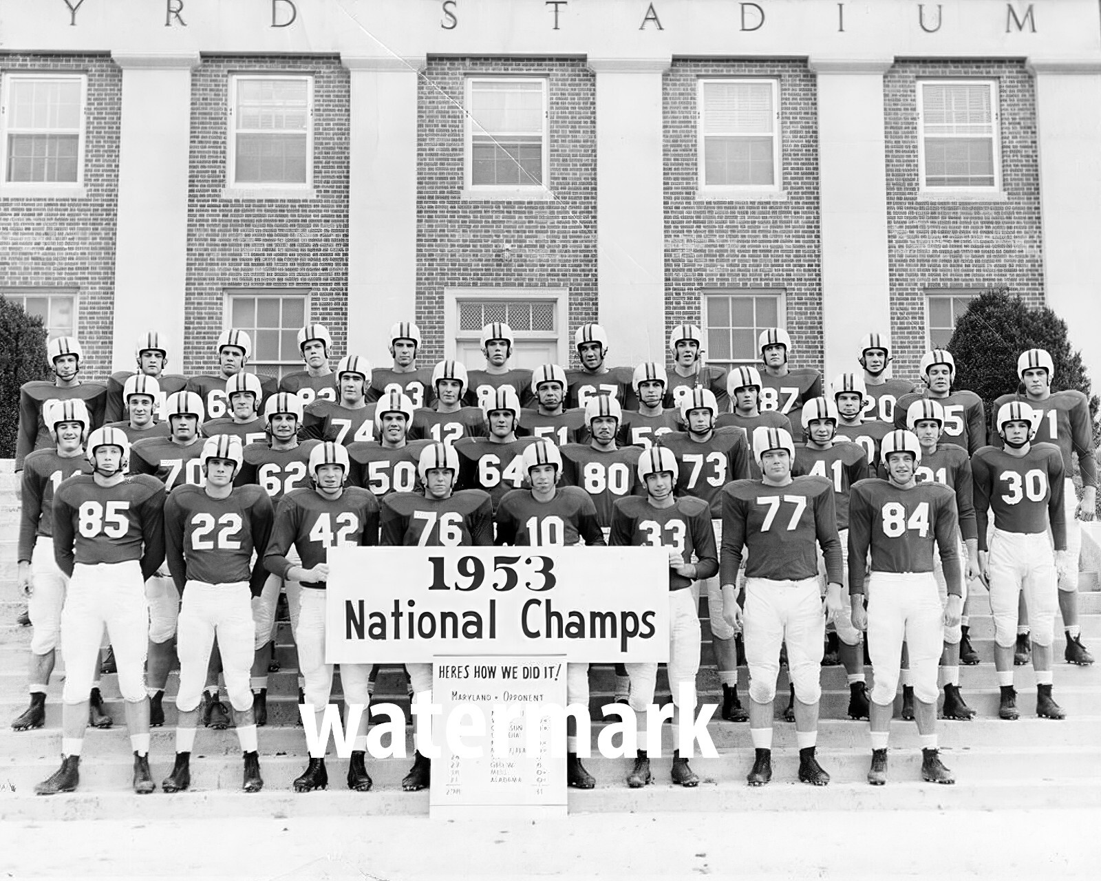 maryland-terrapins-1953-national-champions-8x10-b-w-team-photo-ebay