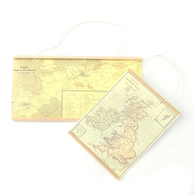DOLLS HOUSE 1/12th WALL MAPS PAIR