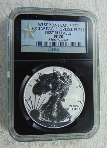 2013-W REVERSE PROOF SILVER EAGLE NGC PF70 - FIRST RELEASES