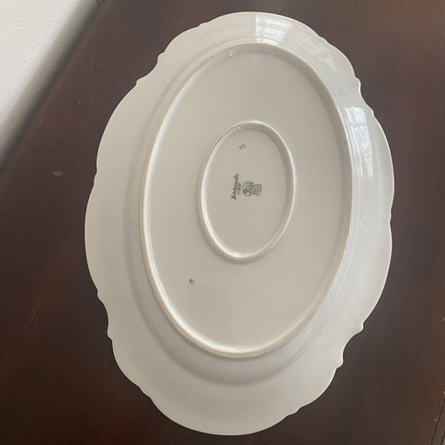 HUTSCHENREUTHER MAYFAIR WHITE 12” OVAL PLATTER US ZONE BAVARIA MINT - Picture 5 of 8
