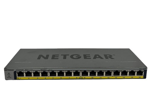 NETGEAR GS116PP 16-Port Gigabit PoE+ 183W Unmanaged Network Switch/ Open Box - Picture 4 of 7