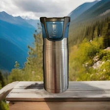Stainless Steel Blue Vacuum Travel Tumbler 16 Oz.