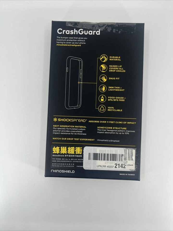 Funda protectora RhinoShield CrashGuard para Google Pixel 2 - Negra - Foto 2 de 2