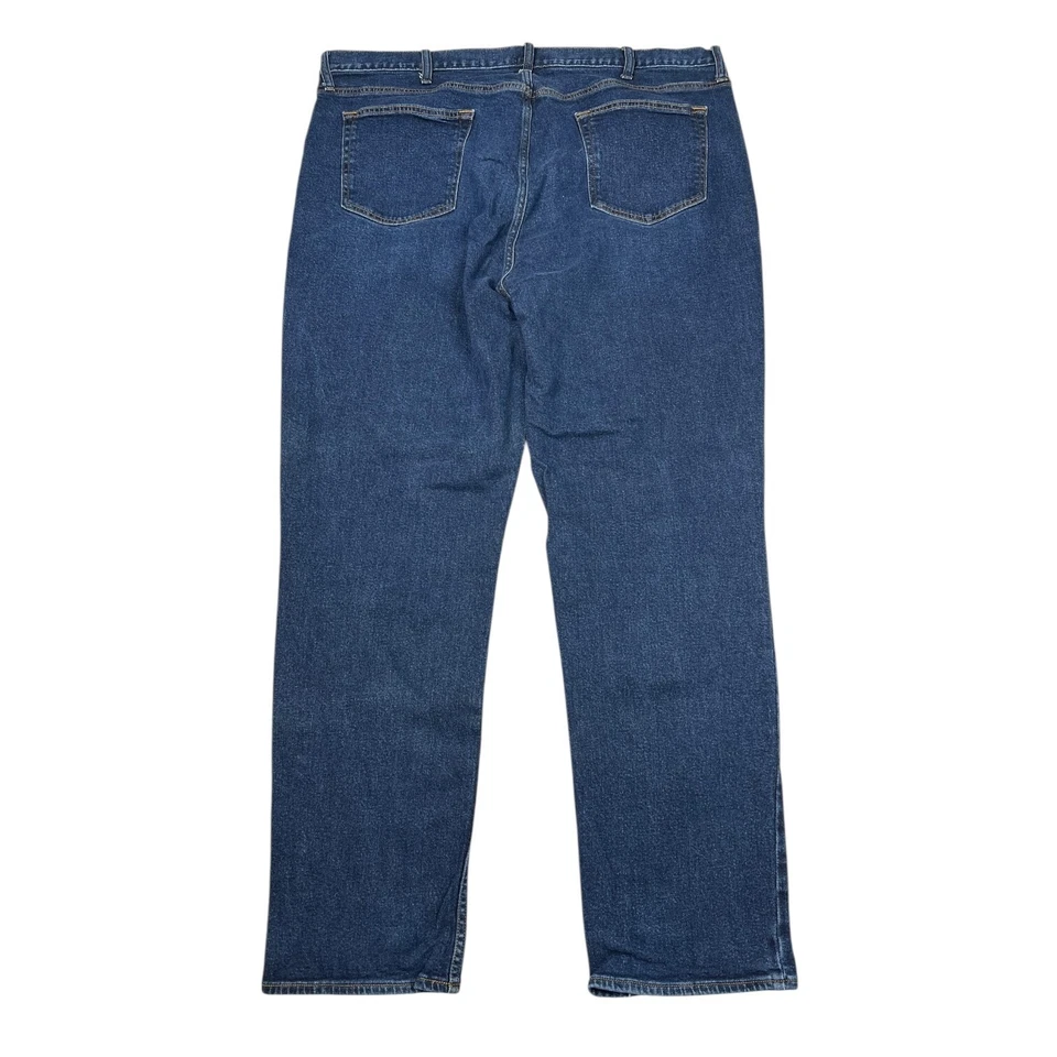 Old Navy Athletic Built-In Tough Flex Tapered Denim Jeans Dark Wash Mens 42x32 - Image 2 of 4