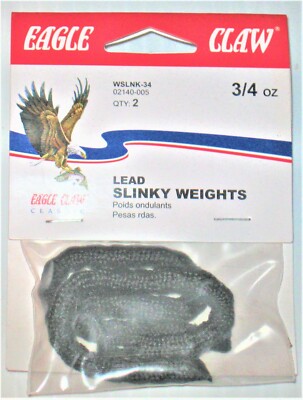 Eagle Claw 2140-005 Slinky Weight 3/4 oz pieces per pack