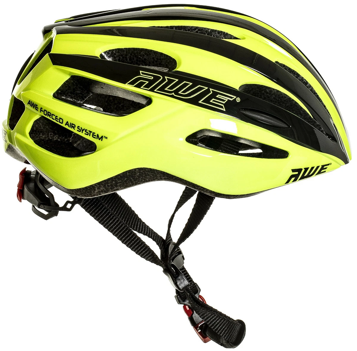 AWESprint Adult Cycle Helmet Black Neon 55 58cm UKCA CE EN1078 A1