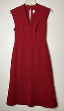 By Anthropologie Novah Dress 4 Red Formal Sheath Formal Evening