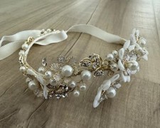 Wedding Pearl And Rhinestone Hairpiece