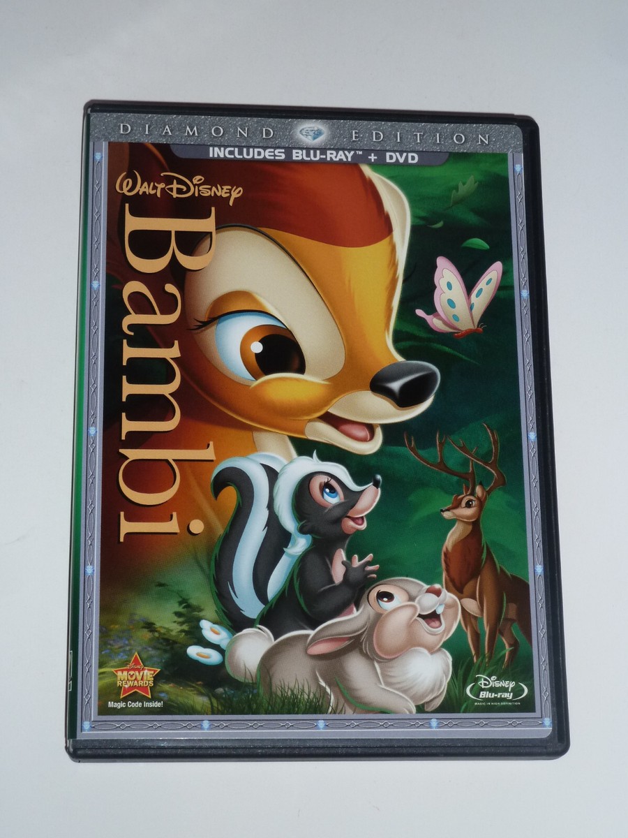 Bambi Blu-Ray & DVD 2 disc set classic 1942 Disney cartoon
