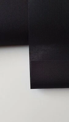 11ct/14ct/16ct/18ct Aida Cross Stitch Fabric Canvas Black -100%Cotton Free P&P