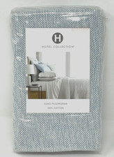 Hotel Collection 525-Thread Count Yarn Dyed 100 Cotton Pillow Sham EURO Cloud