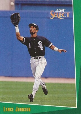 #266 CHICAGO WHITE SOX # LANCE JOHNSON # BASEBALL CARD SCORE SELECT MLB 1992