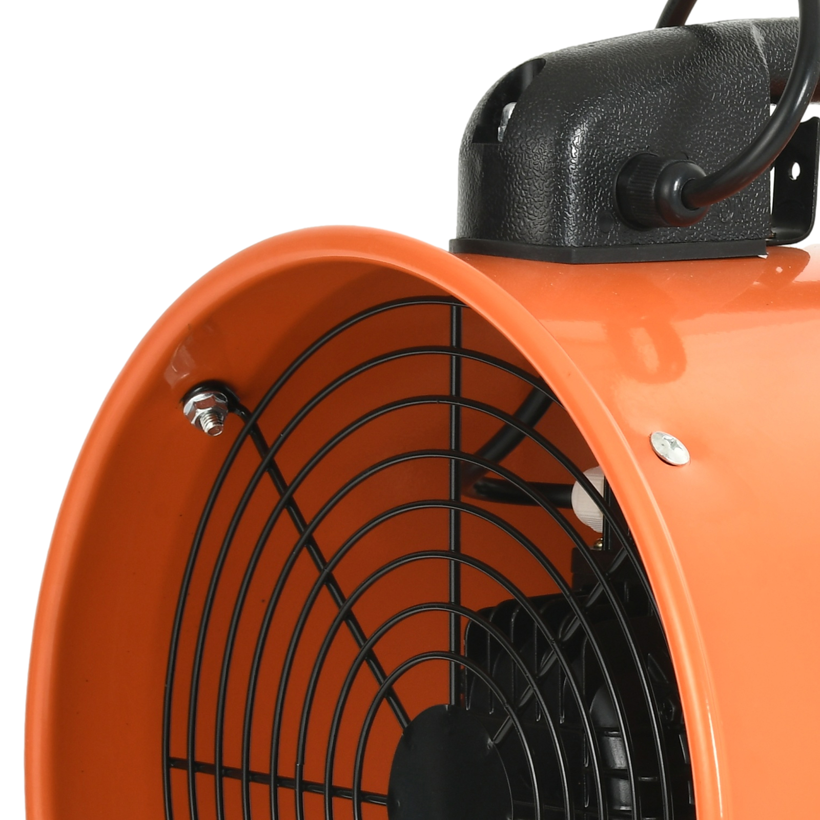 12" Portable Extractor Fan 520W Blower Exhaust Ventilator w/ 5mm Duct Hose