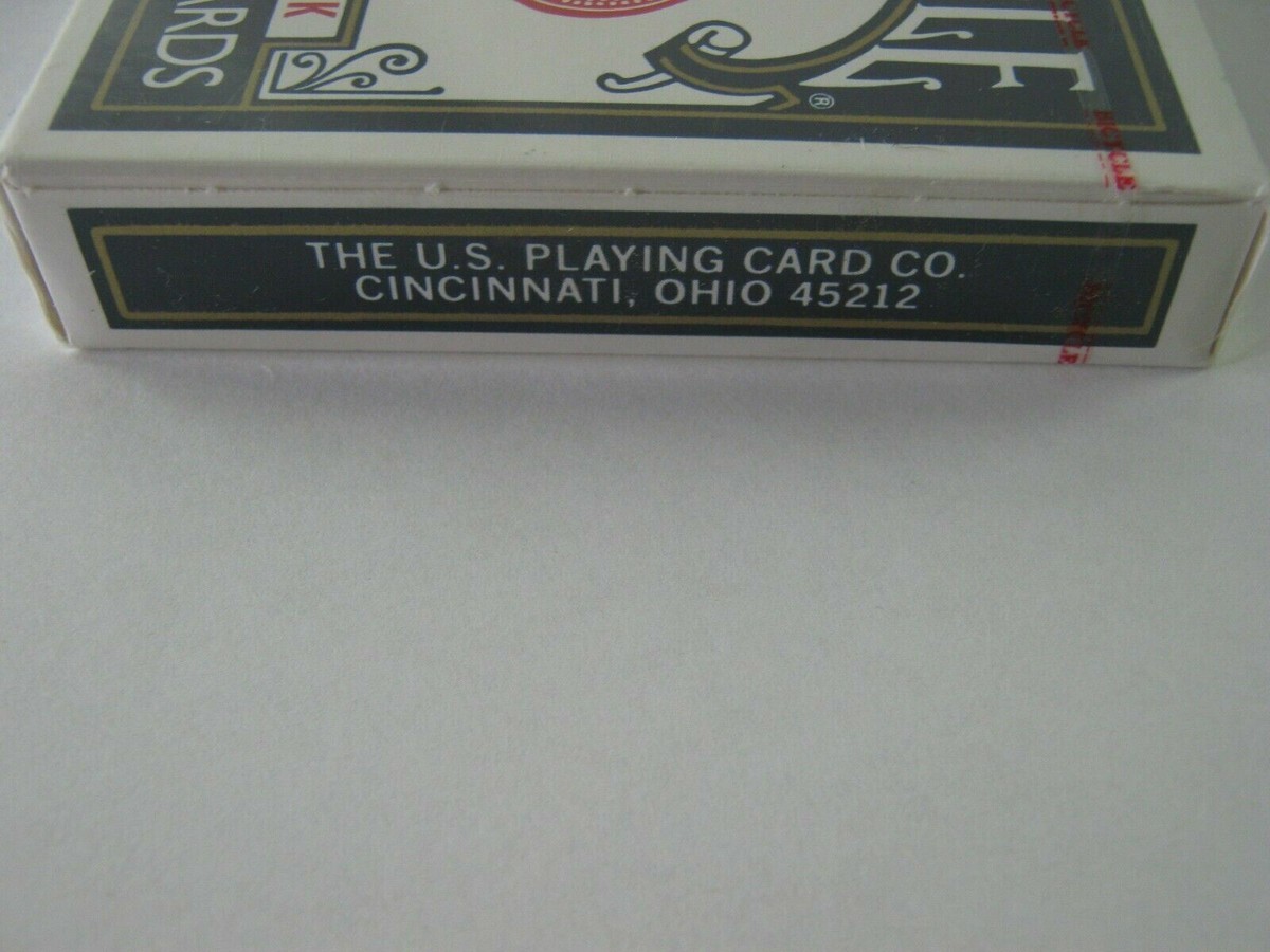 Vintage Bicycle Rider Back Blue Seal Playing Cards Ohio Made