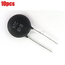 Inrush Curren Limiter Power Thermistors 10Pcs Ntc 8D-20 8Ohms 6Amp 20Mm Disk qv