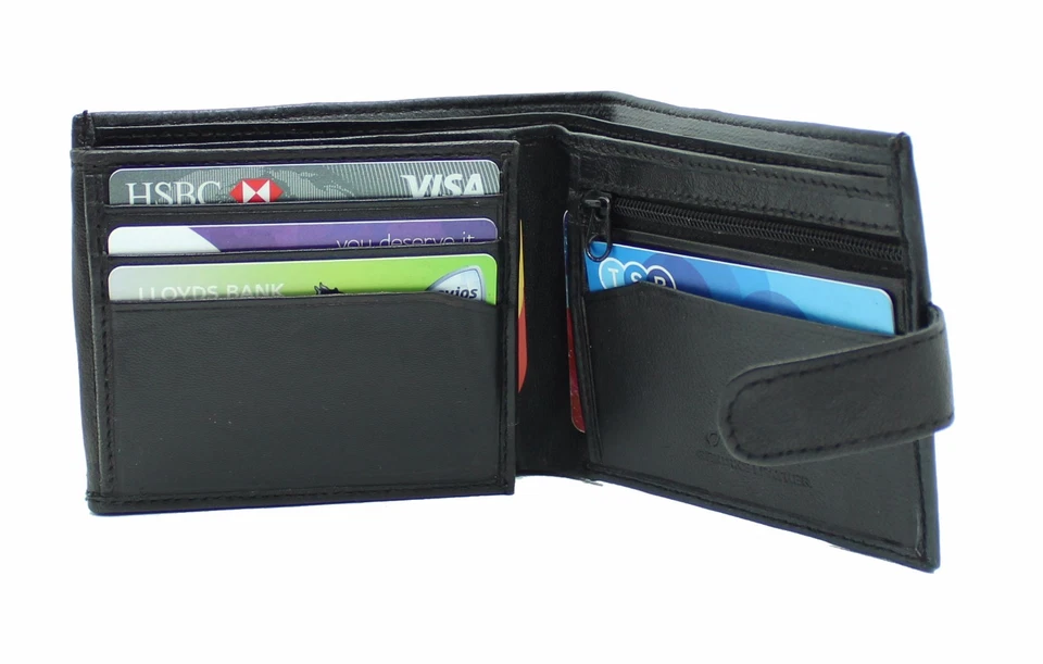 RAS MEN'S RFID SAFE PROTECTOR REAL LEATHER WALLET, CREDIT CARD HOLDER, PURSE 94