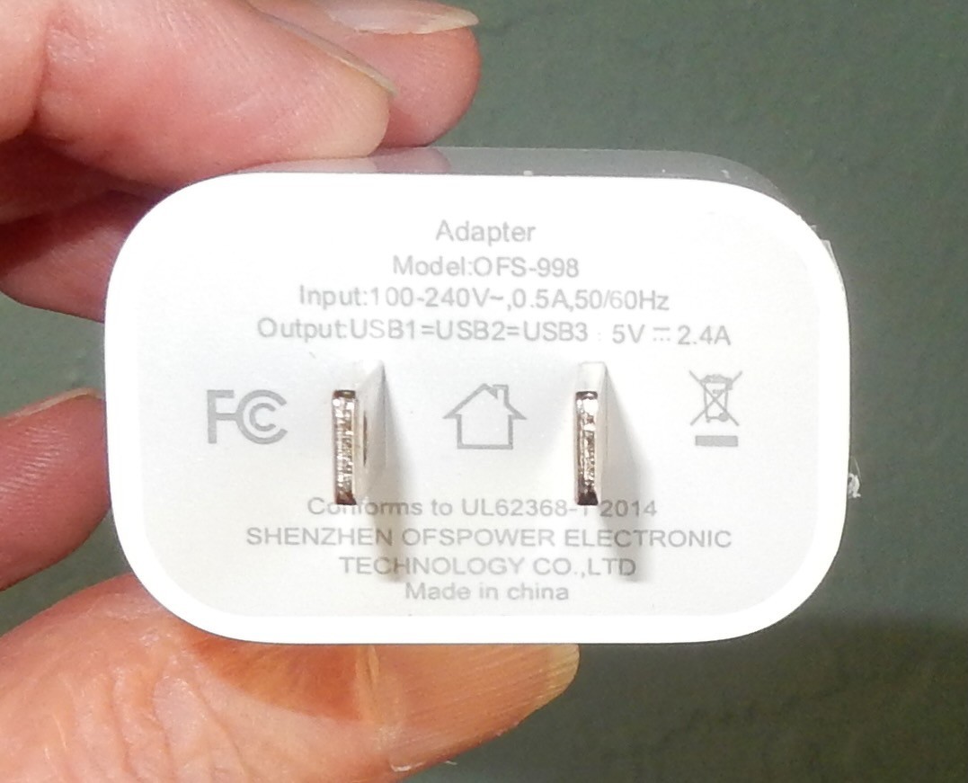 Power Adapter Background USB 3-Port Power Adapter AC/DC Wall Charger Model OFS-998 | eBay