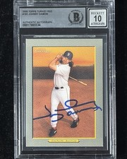 Johnny Damon Signed 2005 Topps Turkey Red #182 BAS Autograph Grade 10 Card