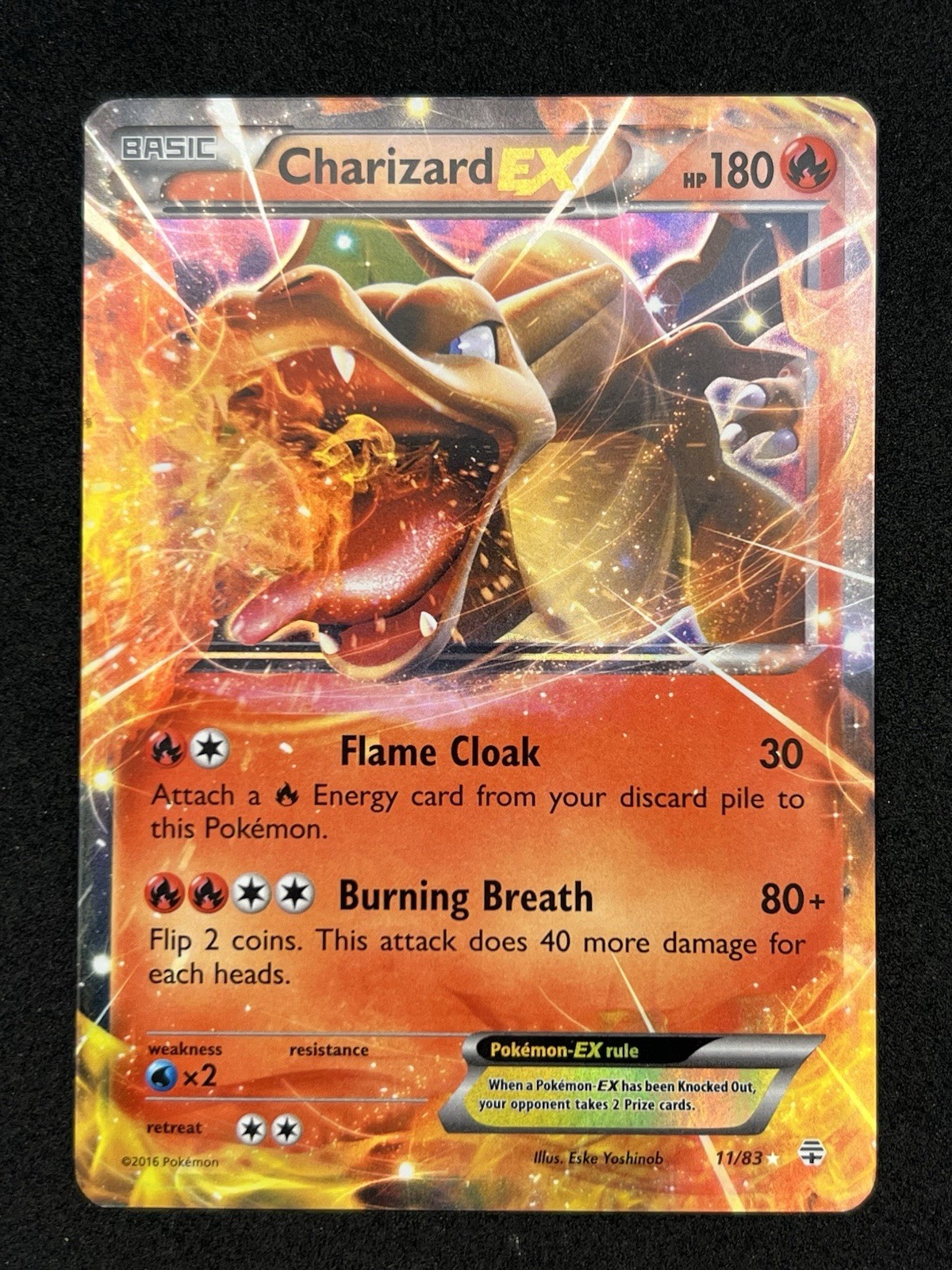 Pokémon TCG Charizard EX 11/83 Full Art Ultra Rare Holo Generations LP/NM
