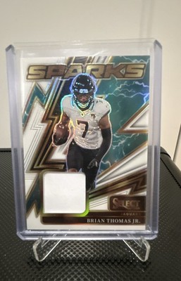 2025 Panini Select - Sparks Brian Thomas Jr. #SPK-BTS White Prizm /99 (MEM)