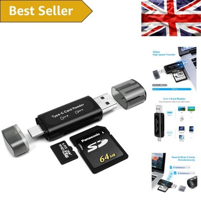 Leichter 4-in-1 Dual Slot SD Kartenleser - perfekt für unterwegs