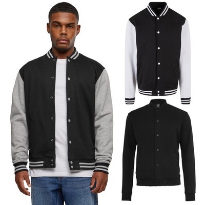 Urban Classics 2-tone College Sweatjacket Herren Collegejacke Sportjacke Fleece