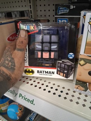 Rubik's Batman 3x3x3 Cube Twist Puzzle, Official DC, with Display Stand