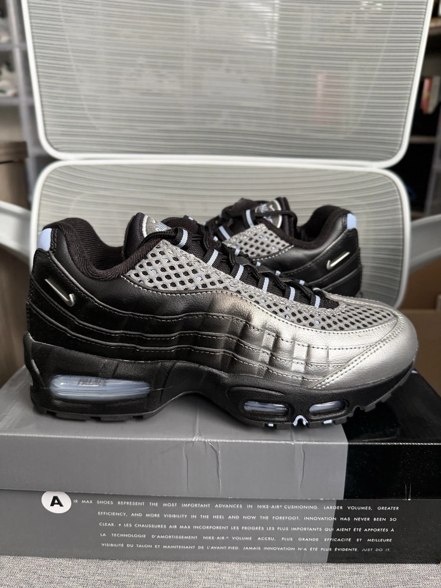 Nike Air Max 95 Big Bubble - Black Metallic Silver for Sale