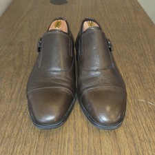 Donald J Pliner Mens Brown Leather Monk Strap...