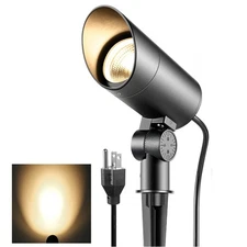 30W Spot Lights Outdoor 3000LM Waterproof Flag Pole Light 120V Plug in Landsc...