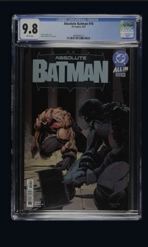 Absolute Batman #10 CGC 9.8 Graded Cover A 1st Print Nick Dragotta Bane Origin
