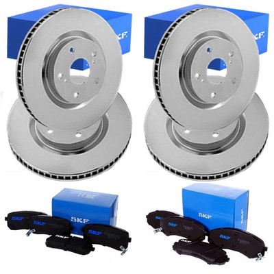 SKF BREMSSCHEIBEN + BELÄGE VORNE+HINTEN passend für HYUNDAI H-1 TQ Cargo Travel
