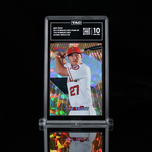 Mike Trout [Atomic Refractor] #96BB-MT 2016 Bowman's Best 1996 card