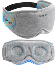Sleep Mask with Headphones Bluetooth 5.4, 3D Eye Mask Blackout with Soft Bamboo