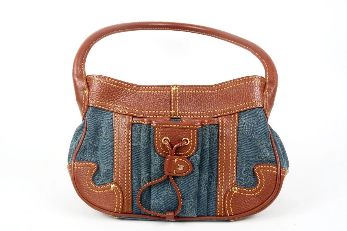 CELINE Denim Exterior Shoulder Bag Bags & Handbags for Women for