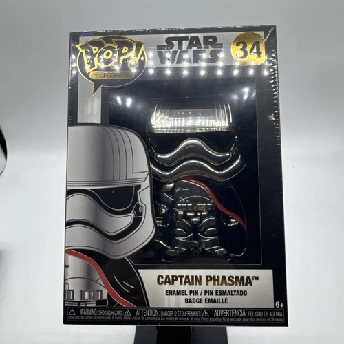 FUNKO POP! PINS STAR WARS Captain Phasma Enamel Pin New