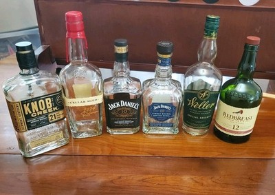 BOURBON BOTTLE LOT (6) 2024 Maker s Mark  Cellar Aged JACK 10 WELLER KNOB 21-YR