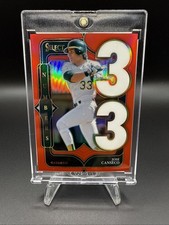 2025 Panini Select Baseball Jose Canseco Numbers Red Prizm /99 🔥 A’s