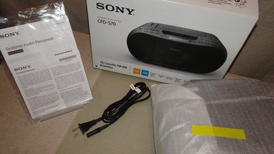 SONY CDラジカセ コンパクト CFD-510 Sony CFD-510 Mega Bass Compact Disc FM AM Radio Working NO