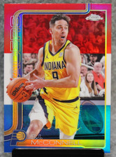 2025-26 Topps Chrome NBA TJ McConnell Red White Blue Refractor #11 Pacers