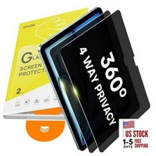 2 Pack 360  Privacy Screen Protector for iPad Air 11 Inch M4/M3/M2