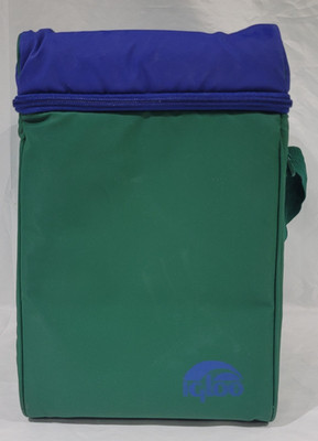 Vintage Igloo Soft Cooler Bag Green Blue Small Insulated Lunch Tote Adjustable