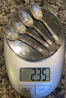 lot of 4 Reed Barton small antique sterling silver spoons