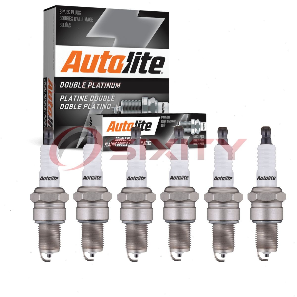 6 pc Autolite Double Platinum APP64 Spark Plugs for 7332 41-802 3971 3004 qd